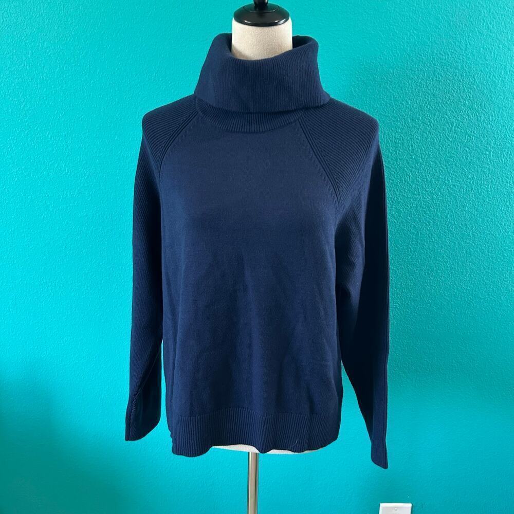 NWT Stitches & Stripes Navy Blue Hazel Turtleneck Sweater Warm Comfy Size S